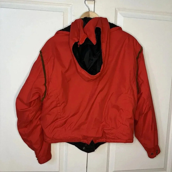 Obermeyer Wellington Red Cropped Ski Snowboarding Nordic Hooded Jacket Womens 8 - Picture 4 of 10